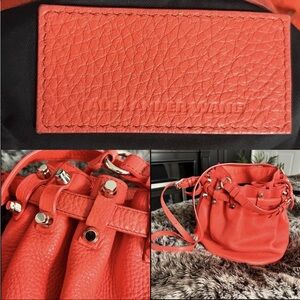 Tangerine Alexander Wang Diego Bucket Bag